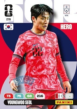 Youngwoo Seol South Korea Panini FIFA World Cup 2026 Adrenalyn XL #278